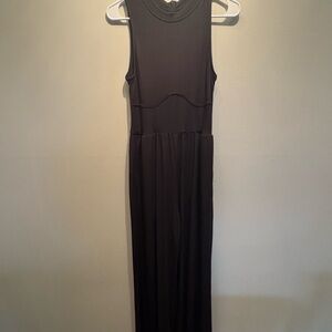 Elegant Black Sleeveless Romper